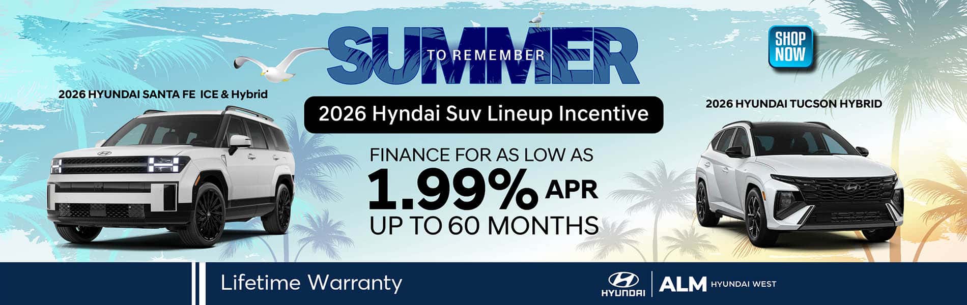 SUV line up Tucson and santa fe offers
