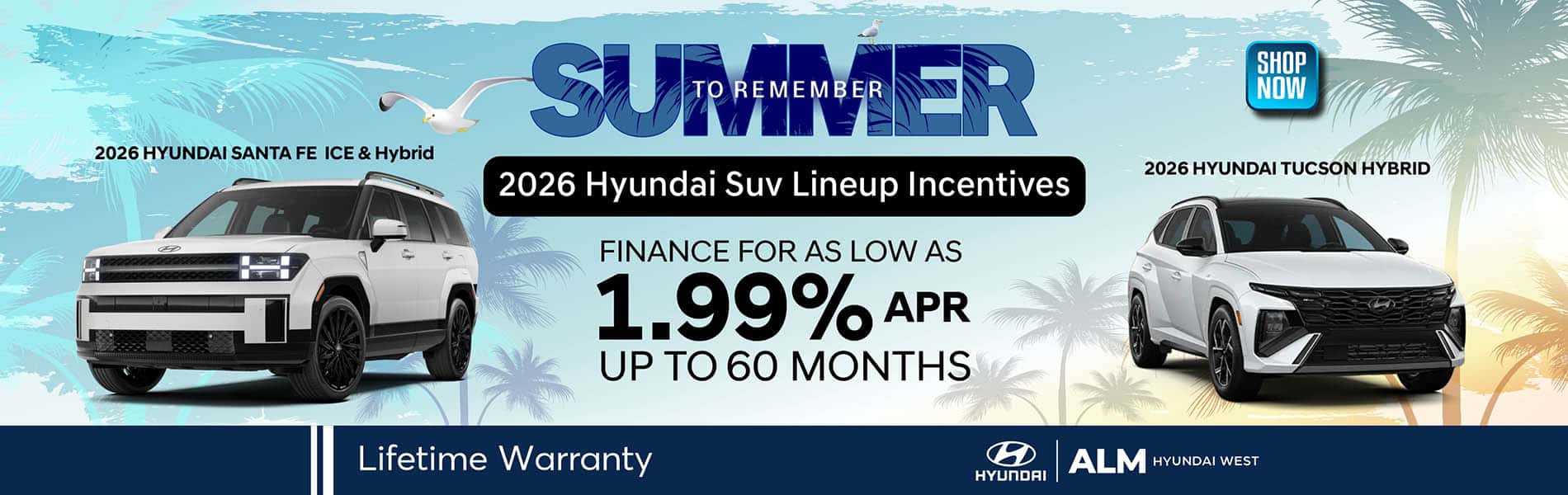 SUV line up Tucson and santa fe offers