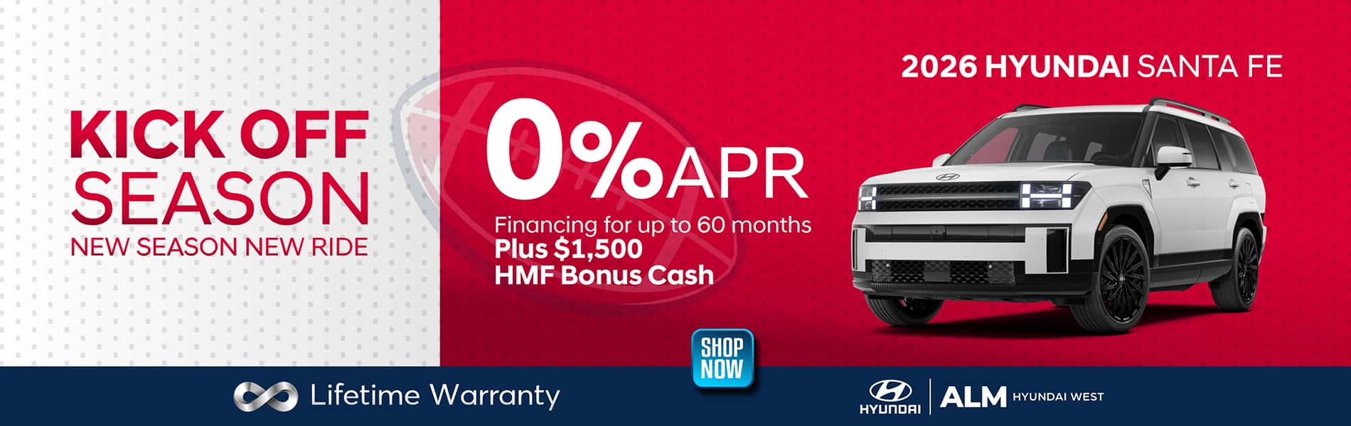 2026 Hyundai Santa Fe Financing plus cash offer