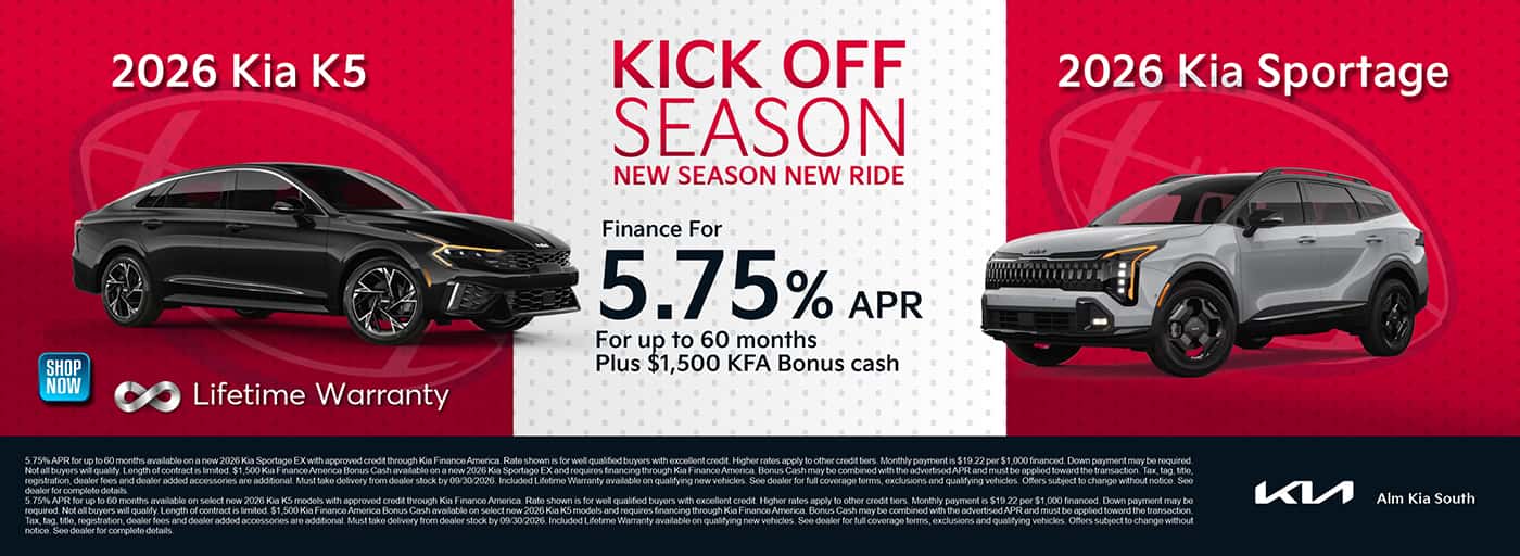 2026 Kia K4 and Sportage offer