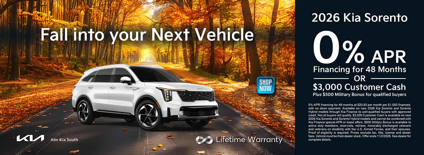 2026 Kia Sorento offer