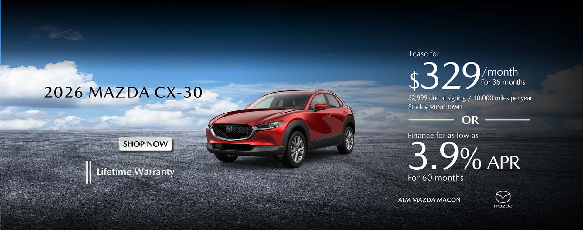 2026 Mazda CX-30 Finance and lease offer