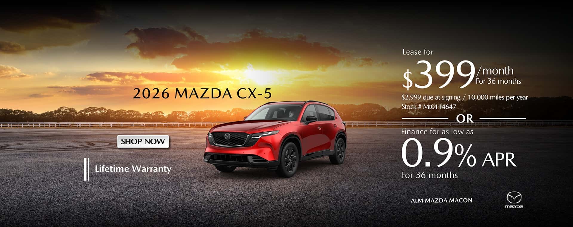2026 Mazda CX-5 Finance and lease offers