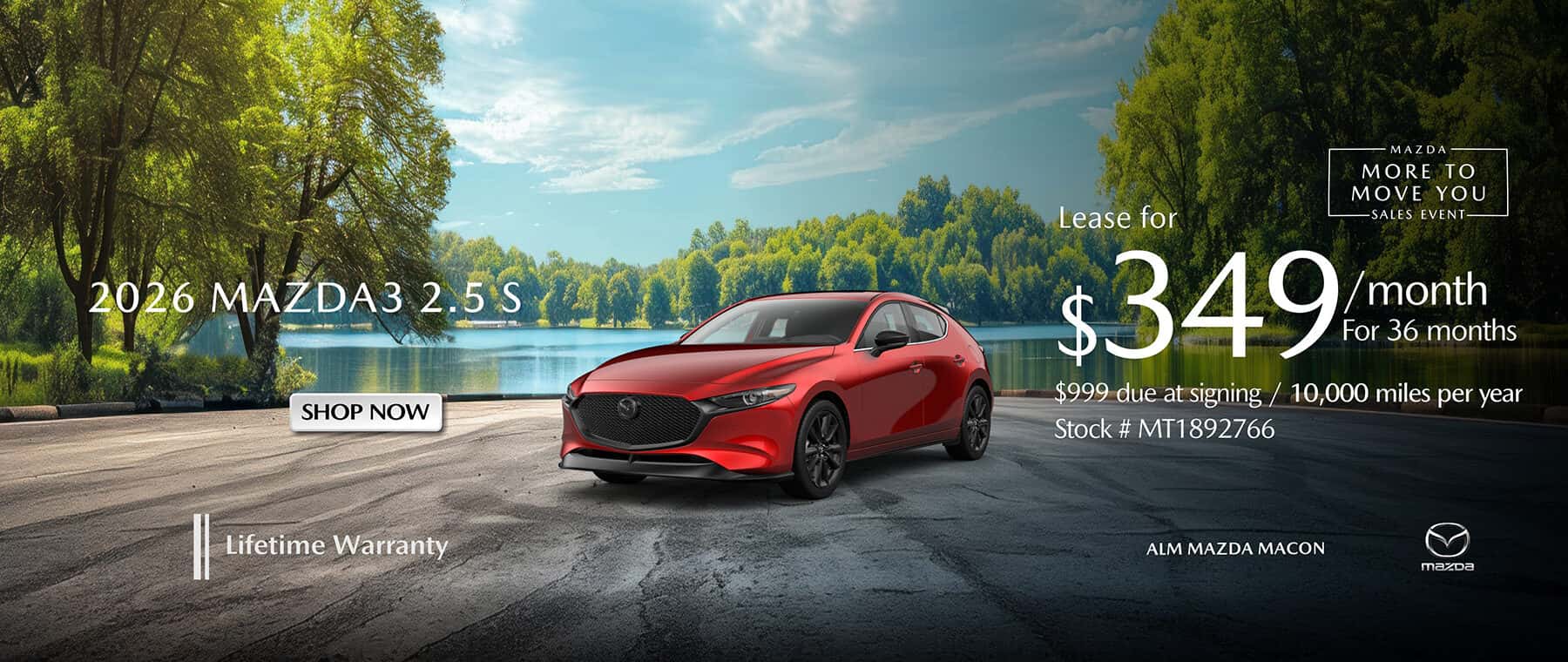 2026 Mazda3 leasing offer alm mazda macon