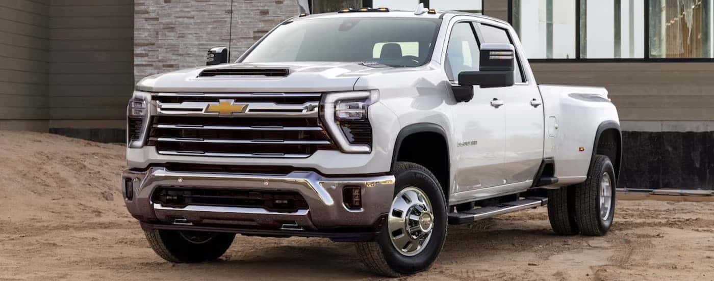 A parked 2025 Chevy Silverado 3500 for sale near Hampton.