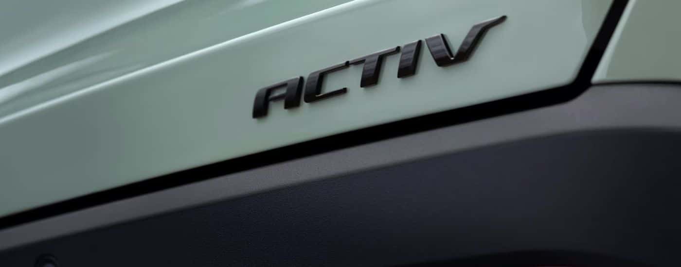 ACTIV badge on a green 2026 Chevy Equinox ACTIV