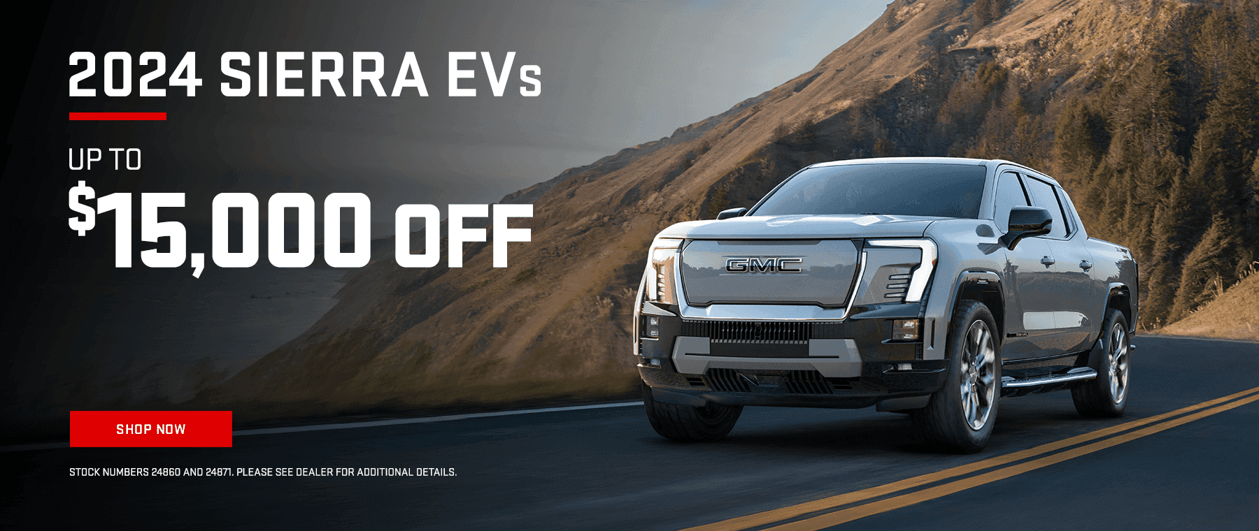 Up to $15k off 2024 Sierra EV
