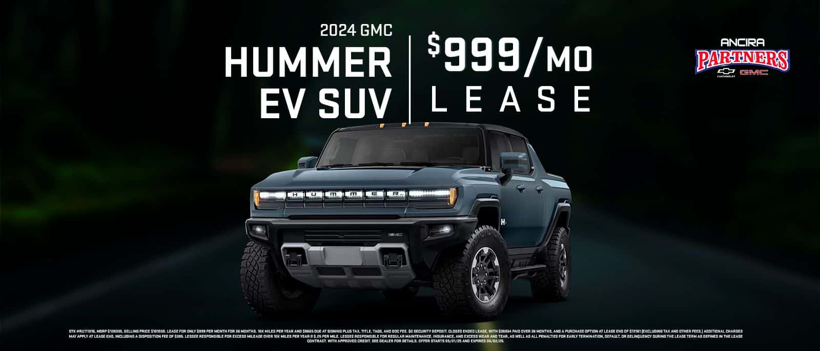 2024 GMC Hummer EV Lease in Cuero TX - Ancira Partners Chevrolet GMC
