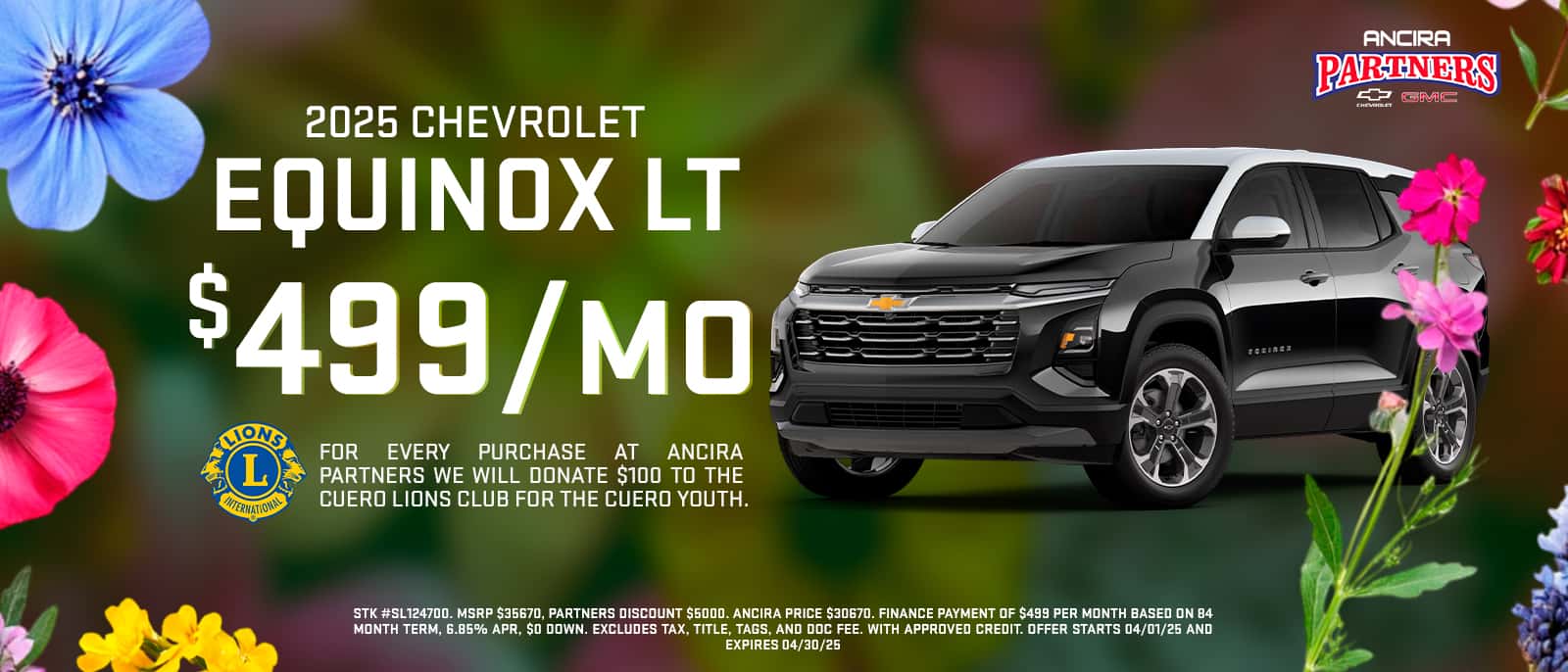 2025 Chevrolet Equinox Specials in Cuero near Victoria TX - Ancira Partners Chevrolet GMC