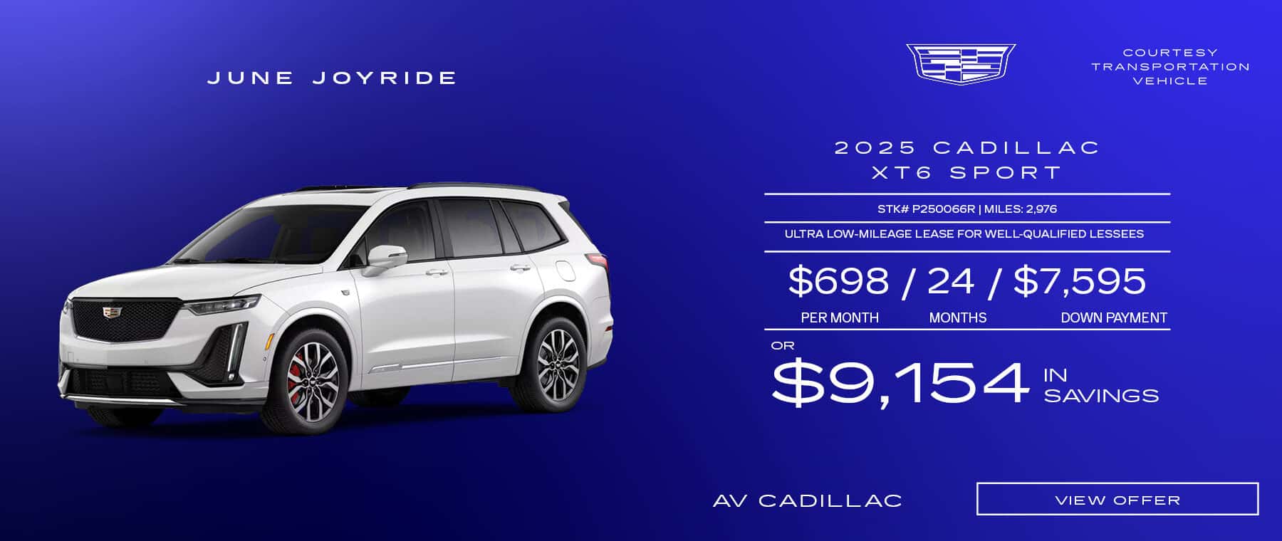 2025 CADILLAC XT6 SPORT