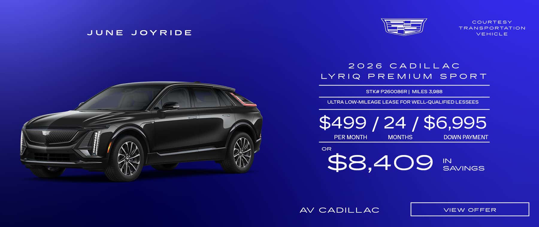 2026 CADILLAC LYRIQ PREMIUM SPORT