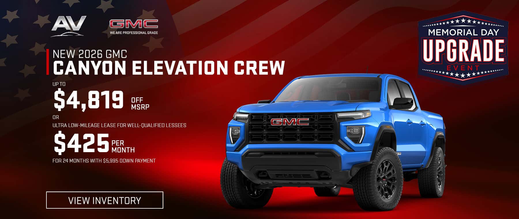 Save on a new 2026 GMC Canyon Elevation Crew
