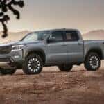 2023 nissan frontier driving through sand