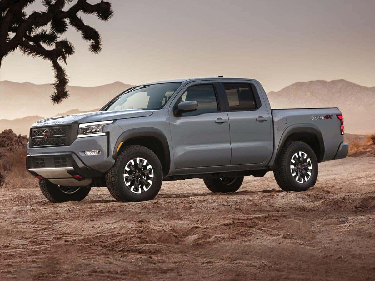 2023 nissan frontier driving through sand