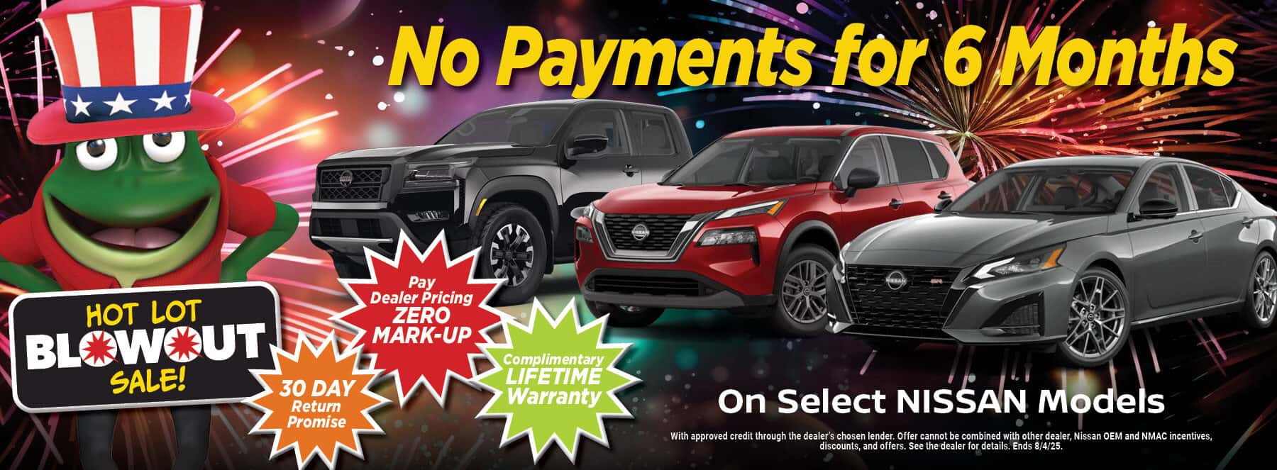 No Payments for 6 Months