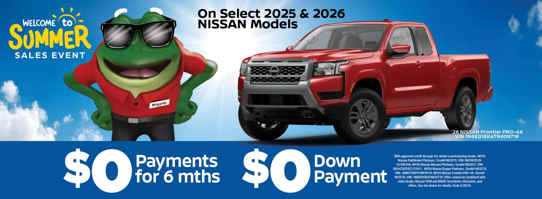 No Payments for 6 Months