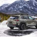 2026 Mazda CX-50 outdoors with a mountain backdrop