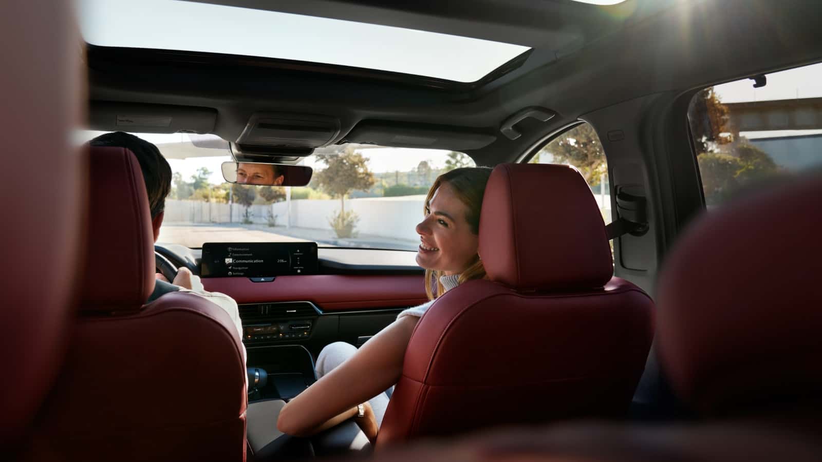 2026 Mazda CX-70 Interior with a driver and passenger