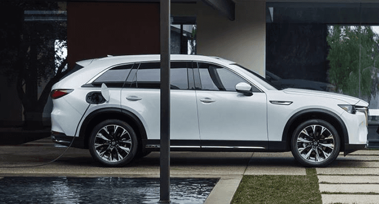 White Mazda CX 90 PHEV