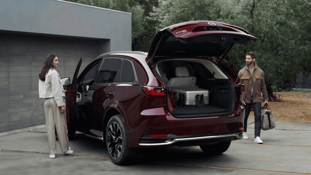 2025 Mazda CX-90 with trunk open
