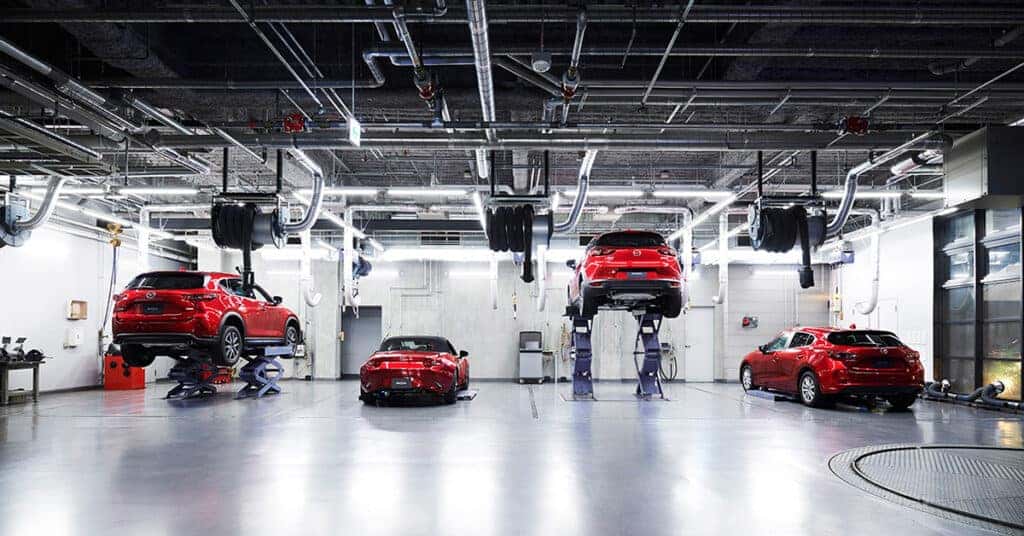 Mazda service bay