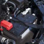 Performing Mazda service on a battery