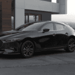 Parked vehicle with a Mazda new vehicle warranty