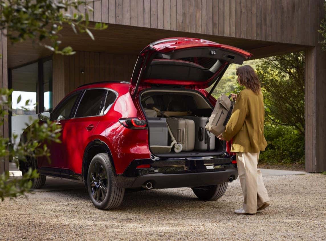 2026 Mazda CX-5 2.5 S Preferred highlighting the convenient power liftgate feature