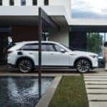 A Mazda PHEV charging at home