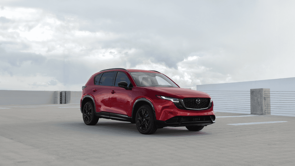 A Mazda CX-5 lease vehicle parked