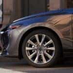 A new Mazda sedan parked in the city