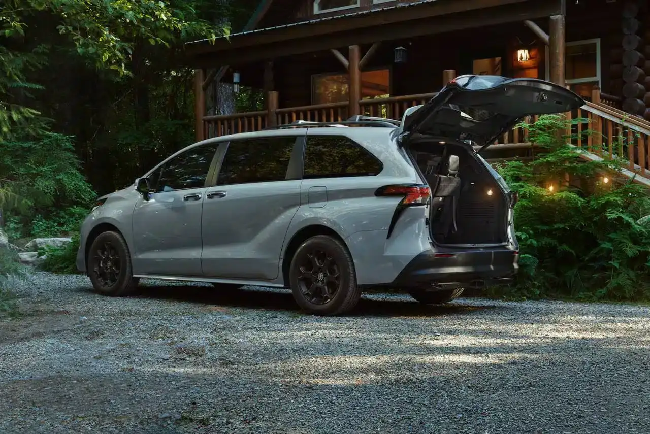 Traditional Minivan Seating and Cargo Area