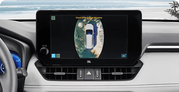 Panoramic View Monitor With Camera Perimeter Scan