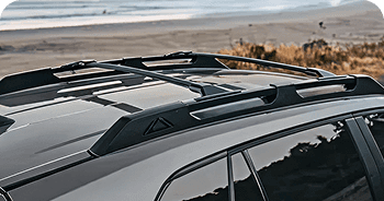 Raised Roof Rails With Cross Bars