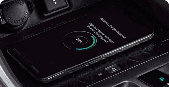 USB Ports and Qi-Compatible Wireless Charging