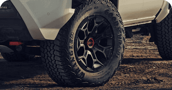 33-In. Rugged-Terrain Tires and 18-In. Wheels