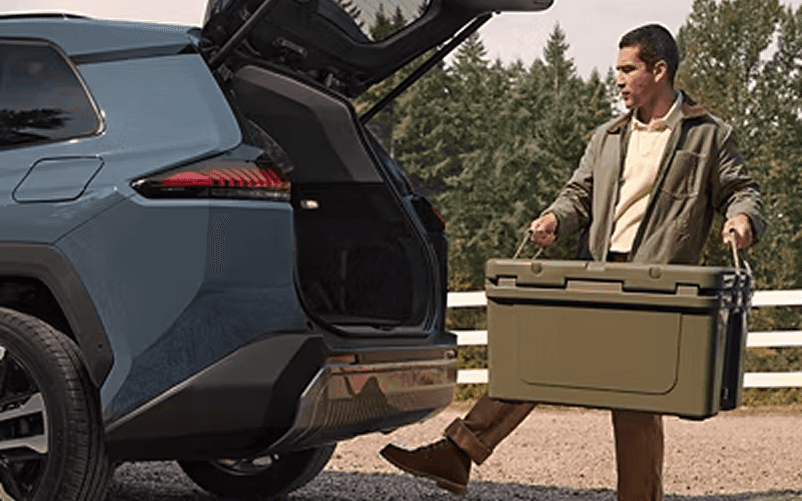2026 RAV4 Plug-in Hybrid hands-free power liftgate with kick sensor