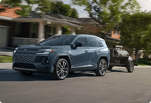 2026 RAV4 Plug-in Hybrid towing a trailer with up to 3500 lbs capacity