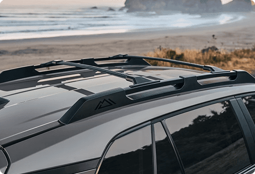2026 RAV4 Woodland raised roof rails with cross bars for cargo