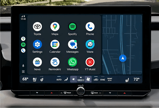2026 RAV4 Plug-in Hybrid wireless Android Auto on multimedia display