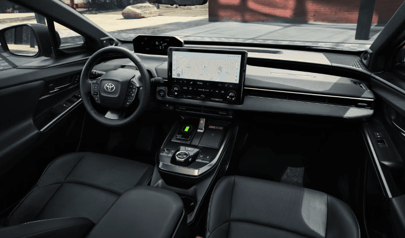 Interior of the 2026 Toyota bZ for sale in Westminster, CA at Beach Cities Toyota Westminster