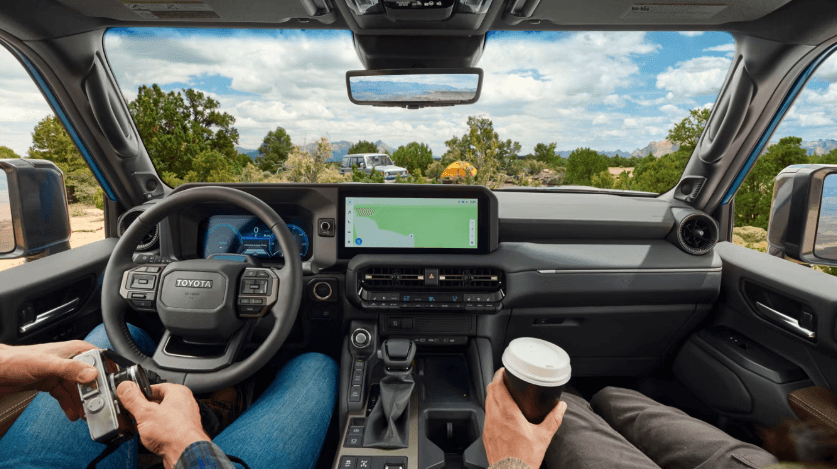 Interior of the 2026 Toyota Land Cruiser for sale in Westminster, CA at Beach Cities Westminster