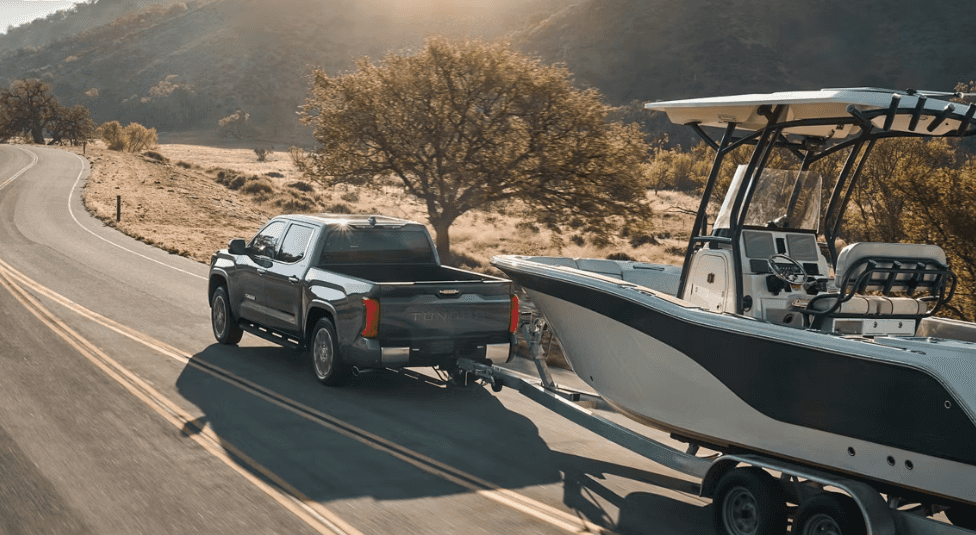 Towing capabilities of the 2026 Toyota Tundra for sale in Westminster, CA at Beach Cities Toyota Westminster