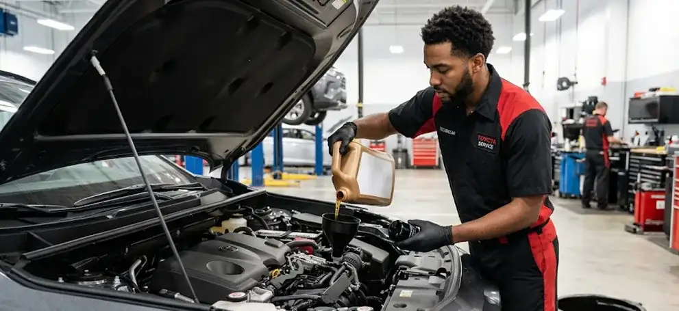 Toyota oil change service