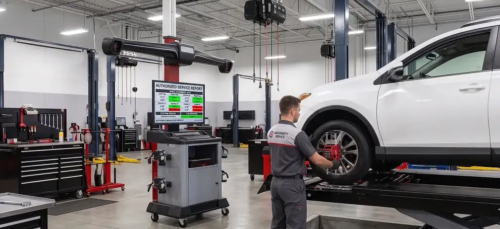 Toyota wheel alignment service