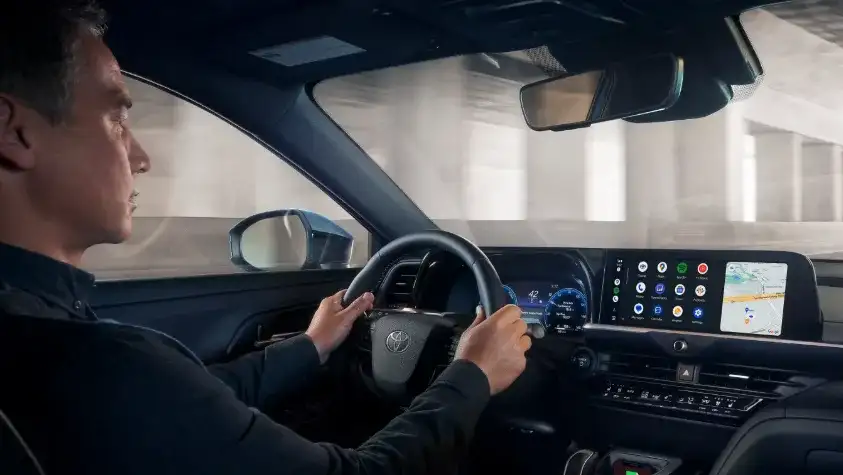 Interior of the 2026 Toyota Crown for sale in Westminster, CA at Beach Cities Toyota Westminster