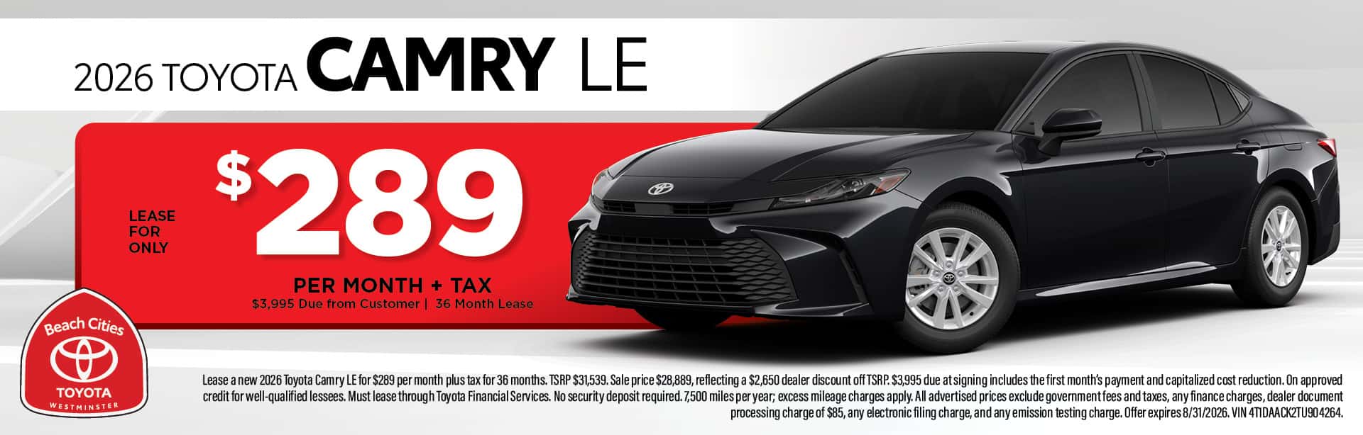 aug camry le