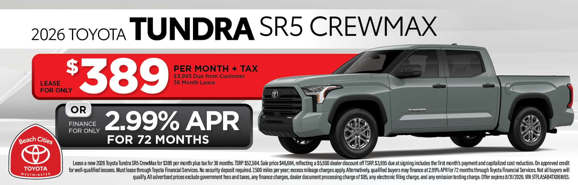 aug tundra
