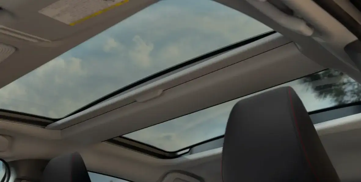 Glass roof of the 2026 Toyota Prius Plug-in Hybrid for sale in Westminster, CA at Beach Cities Toyota Westminster