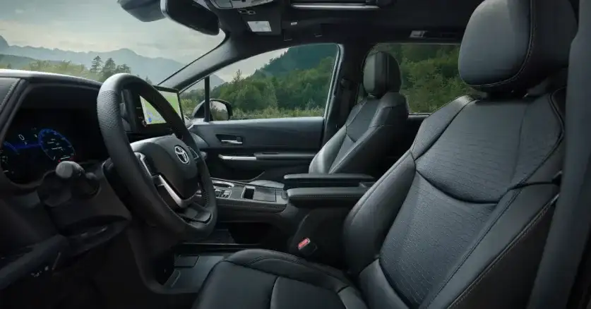 Interior of the 2026 Toyota Sienna available for sale in Westminster, CA at Beach Cities Toyota Westminster